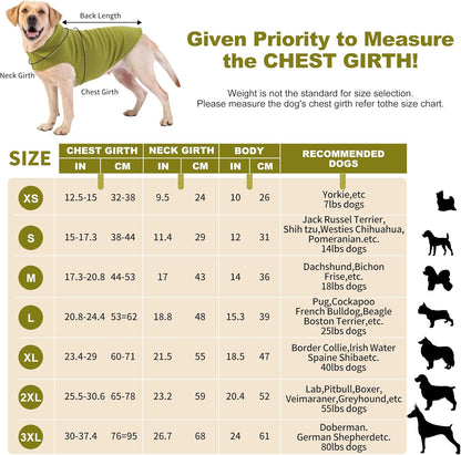 Fleece Dog Coat Pet Jacket Reflective for Cold Weather for Extra Large to Small Pets(Green,S)