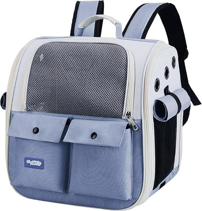 Cat Backpack Carrier Airline Approved – Breathable Pet Carrier Backpack for Small Dogs, Cats, Puppies, Rabbits – Travel Dog Backpack with Ventilated Design for Hiking, Outdoor, Car Trips