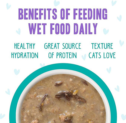 Weruva B.F.F. OMG - Best Feline Friend Oh My Gravy! Grain-Free Wet Cat Food Cans, QT Patootie! Chicken & Turkey, 2.8 oz Can (Pack of 12)