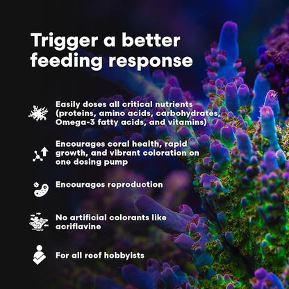 Brightwell Aquatics Coral Inertia NRG+ - All in One Coral Super Food and Multi Nutrient Supplement for All Corals and Their Allies - Aquarium Water Treatments, 500 ml