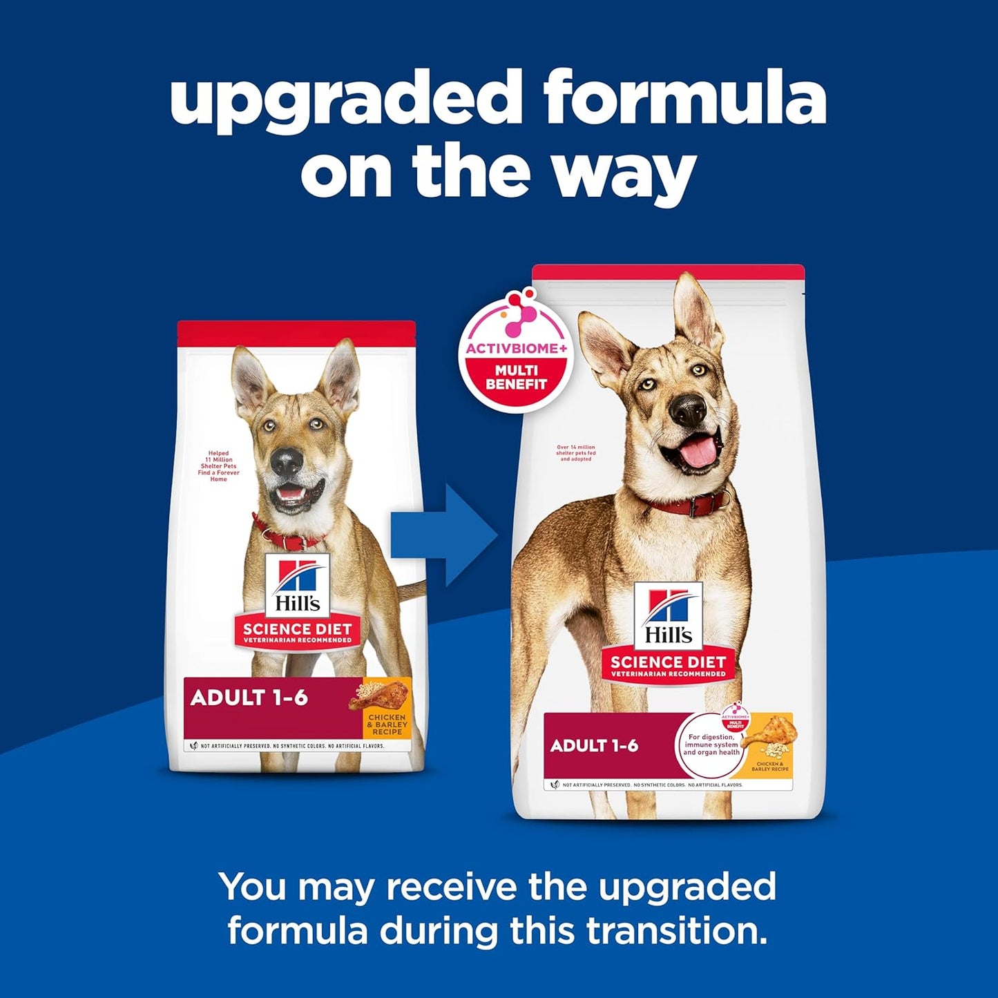 Hill's Science Diet Adult 1-6, Adult 1-6 Premium Nutrition, Dry Dog Food, Chicken & Barley, 35 lb Bag