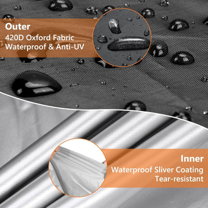 Roasivi Universal Large Birdcage Cover Black Out and Breathable Cages Cover for Parrots and Other Small Animals Durable Waterproofing Washable Material 36" L x 25" W x 48" H Black