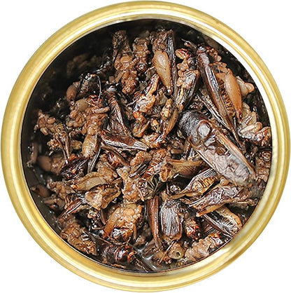 Canned Crickets (1.2 oz.) - Healthy High Protein Insect Treat - Hedgehogs, Sugar Gliders, Reptiles, Wild Birds, Chickens, Lizards, Bearded Dragons, Skunks, Opossums, Fish, Amphibians, Turtles