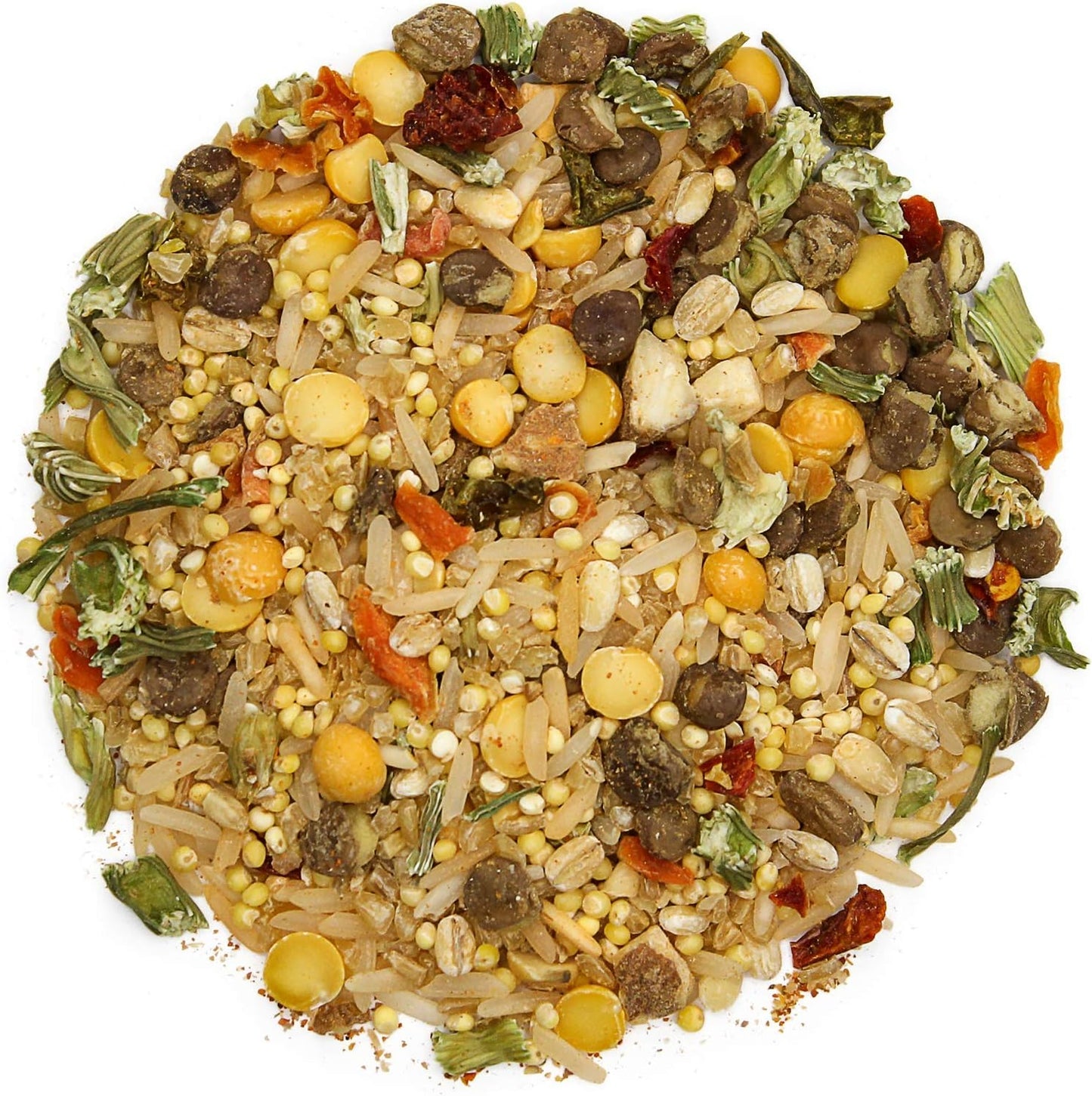 Bird Street Bistro Parrot Food for Parakeets & Cockatiels - Hearty Veggies - 20 oz - Cooks in 3-15 min, Natural & Organic Grains, Fruits & Vegetables - USA Made