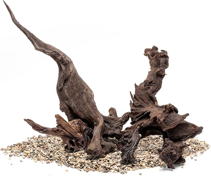 Ultum Nature Systems Driftwood - Malaysian Drift Wood for Fish Tank, Planted Tank, Terriarium, Paludarium - Versatile Natural Driftwood Decor, Events Wood Centerpiece - Malaysian, Small (8-12")
