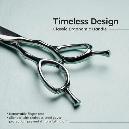 8” Dog Grooming Scissors｜VG10 Japanese Steel Professional Pet Grooming Shears for Cats & Dogs｜Clean Cut & Precise Trimming｜Lightweight Ergonomic Handcrafted Design｜K9 Shears