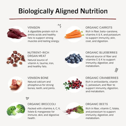 Stella & Chewy's Freeze-Dried Raw Dinner Patties - Simply Venison Recipe - High Protein Grain-Free Puppy & Dog Food - Perfect For Picky Eaters - 25 oz