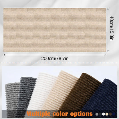 Cat Scratching Pad - 78.7" x 15.8" Trimmable Self-Adhesive Cats Claws Scratch Furniture Protector, DIY Cat Climbing Couch Protector for Scratch Post Cat Tree Replacement Indoor (Khaki)