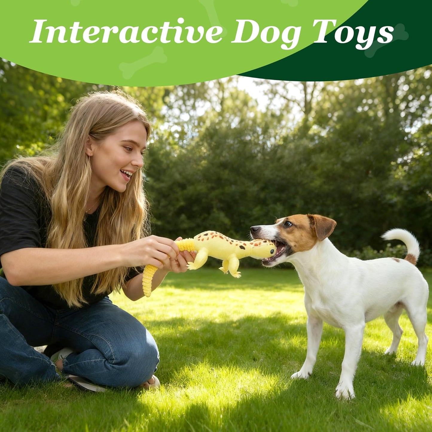 Prime Pets Dog Toys, 5 Pack, Plush Crinkle Squeaky Dog Toys, Assortment Value Bundle Animal Pet Toy for Small Medium Large Dogs, Stuffed Puppy Chew Toy