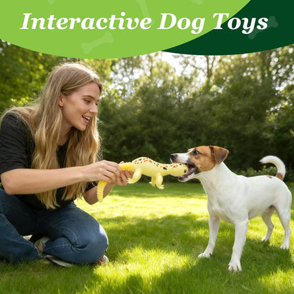 Prime Pets Dog Toys, 5 Pack, Plush Crinkle Squeaky Dog Toys, Assortment Value Bundle Animal Pet Toy for Small Medium Large Dogs, Stuffed Puppy Chew Toy