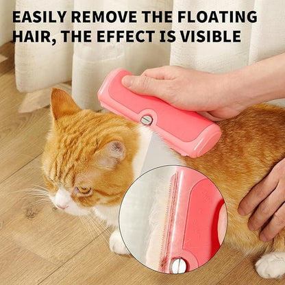 Cat & Dog Deshedding Brush – Pink Gentle Pet Hair Remover Comb for Shedding, Comfortable Grip, Easy Clean Grooming Tool for Long & Short Hair