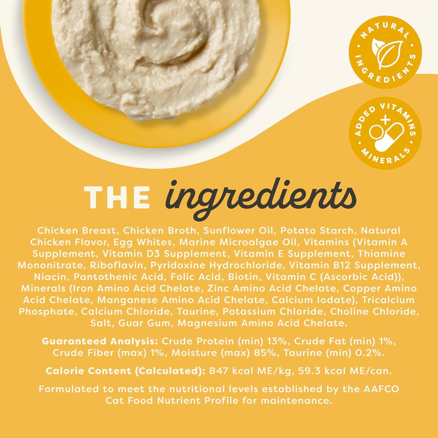 Applaws Vitality Wet Cat Food Paté, Natural Cat Food with Added Vitamins & Minerals, Grain-Free, Carrageenan Free, Chicken Breast Recipe (24 Count, 5.5oz Cans)