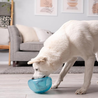 Outward Hound Large Snoop Interactive Treat Dispensing Dog Toy, Puzzle Ball Slow Feeder for Medium to Large Dogs, Mint-Scented for Mental Stimulation & Boredom Relief, BPA-Free, 5-Inch, Blue