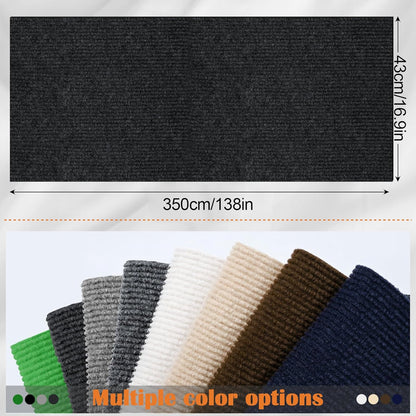 Cat Scratch Furniture Protector - 138" x 17" Trimmable Self-Adhesive Cats Claws Scratch Pads, DIY Cat Climbing Couch Protector for Scratch Post Cat Tree Replacement Indoor (Black)