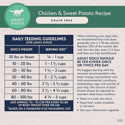 Natural Balance Limited Ingredient Adult Grain-Free Dry Dog Food, Chicken & Sweet Potato Recipe, 24 Pound (Pack of 1)