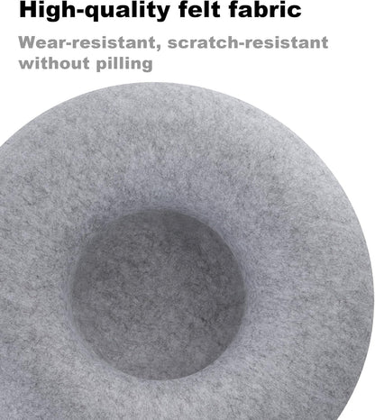 Cat Tunnel Bed for Indoor Cats with 3 Toys, Scratch Resistant Donut Cat Bed, Up to 9 Lbs (M 20x20x9, Light Grey)