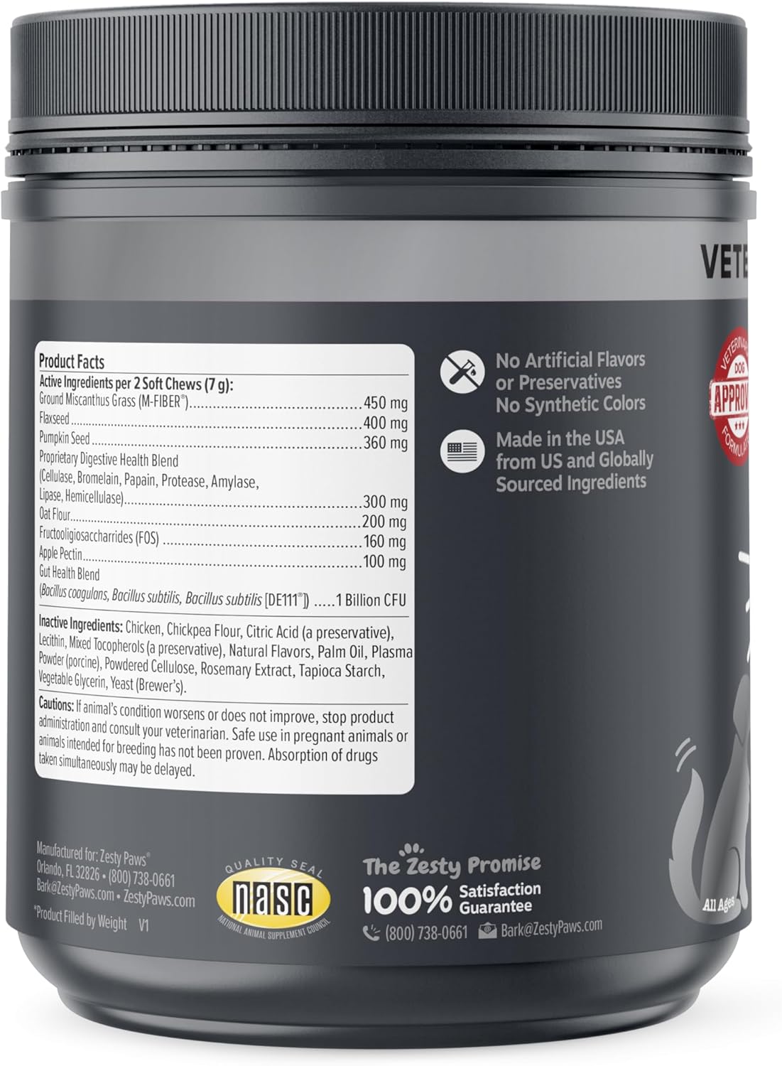 Zesty Paws Solid Poop Support Bites - Dog Stool Hardener - Pumpkin for Dogs with Prebiotics & Probiotics - Veterinarian Formulated Soft Chews - for Diarrhea Relief - 90 Ct