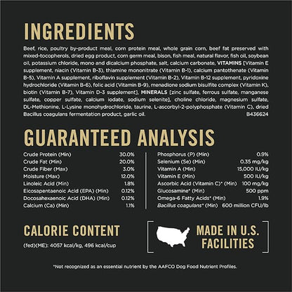 Purina Pro Plan Sport Performance 30/20 Beef and Bison Formula Dry Dog Food - 33 lb. Bag