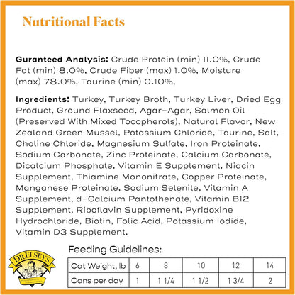 Dr. Elsey's cleanprotein Original Turkey Recipe Wet Cat Food, 2.75 oz Can (Pack of 24)