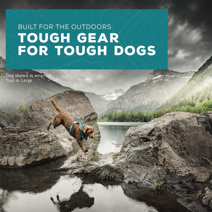 Wilderdog Lightweight Dog Harness with Reflective Straps - Large - Pacific Blue