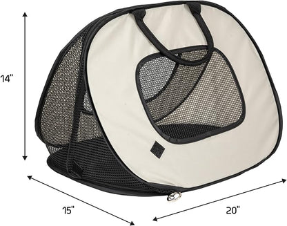 SportPet Designs Soft Sided Cat Carriers, Tan 20"