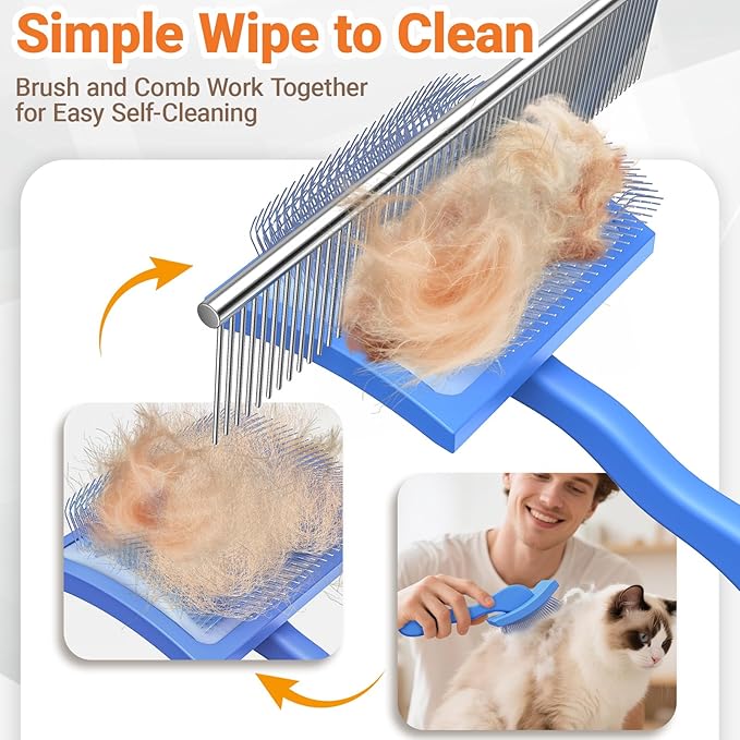 Pet Hair Removal Glove,Slicker Brush for Cats & Dogs,Grooming Gloves Brush Tool Reusable Pet Hair Remover for Laundry,Couch,Furniture,Carpet,Car Seat