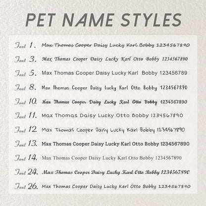 Anavia Small Size Dog Cat ID Tags, Small/XS Personalized Color Plated Stainless Steel Puppy Kitten Name Tags, Customized Engraved Nameplate Pet Collar Tag (Blue, Oval)