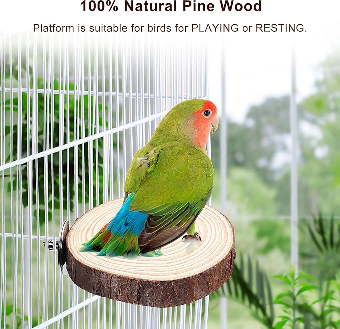 Mogoko 5PCS Bird Perch Natural Wood Grape Stick Stand, 3 Grape Stick Paw Grinding Fork Parakeet Chewing Stick 2 Parrot Stand Branch, Chewing Exercise Branches Bird Cage Accessories