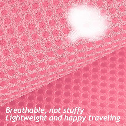 shudyear Summer cat Chest Harness and Leash, Anti-Escape Adjustable Soft mesh cat Leash and Chest Harness Set for All Types of Cats cat Vests (Size S,Pink)