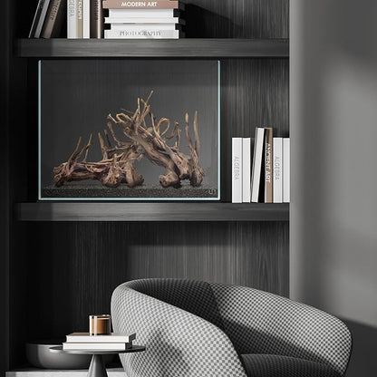 UNS Ultra Clear Rimless Tank - 25.6GAL | 97.2L - 23.62x14.17x17.71 | 60x36x45 CM, 6mm Glass Thickness, Leveling Mat Included - Low Iron, High Clarity Fish Tank w/ 45° Mitered Edge - [60T]