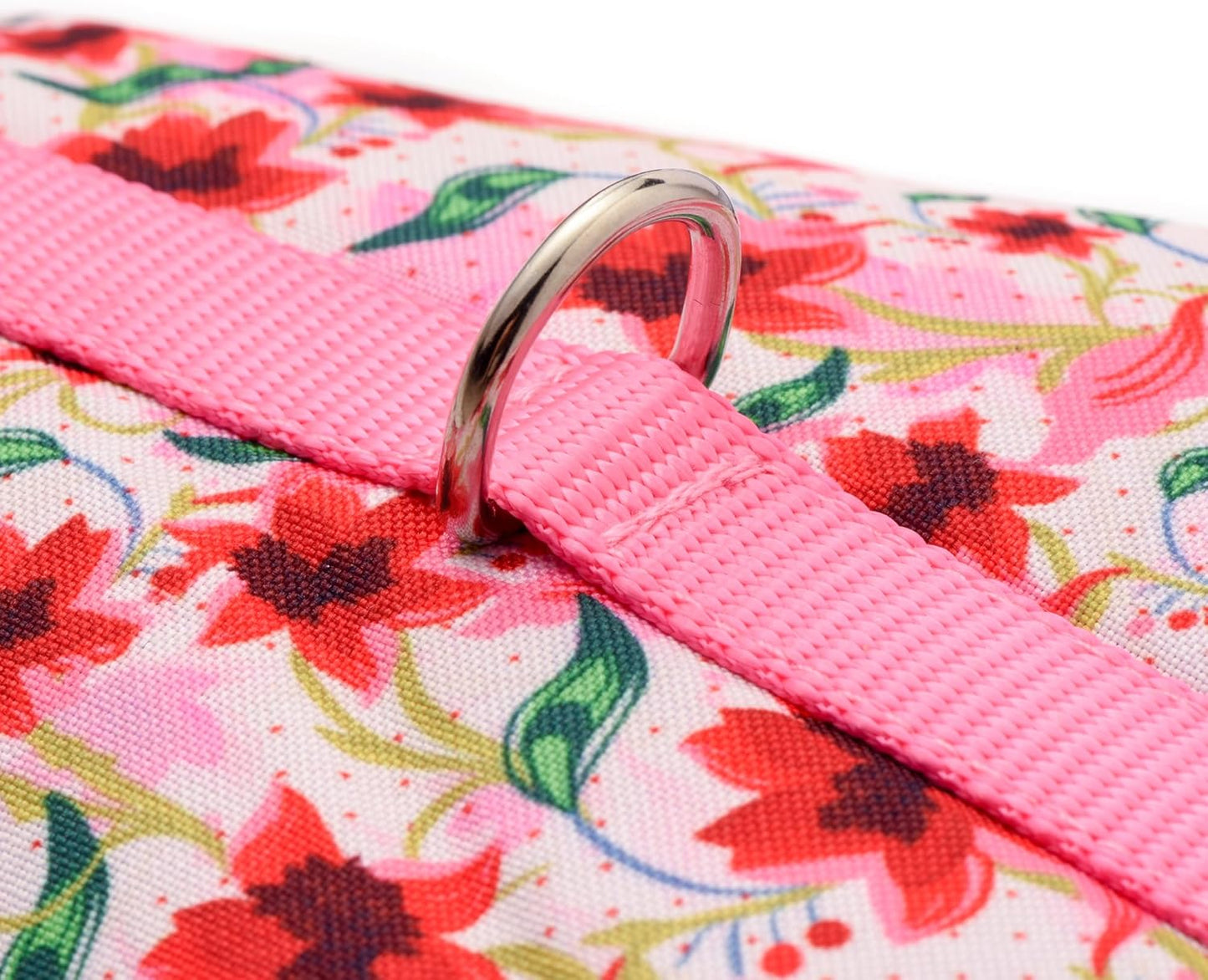 Mile High Life Dog Harness, Air Mesh Floral Vest Harness for 20 lbs Small Dogs & Cats, Easy Get on Adjustable Easy Closures Both Neck and Chest(Lily, XS Chest 14"-16")