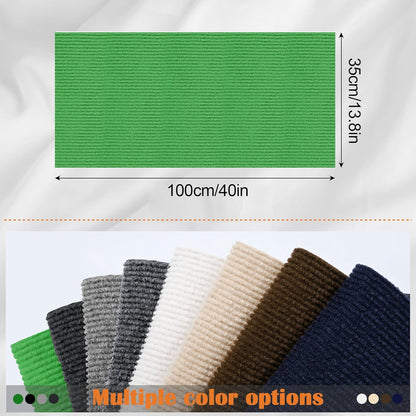 Cat Scratch Furniture Protector - 40" x 13.8" Trimmable Self-Adhesive Cats Claws Scratch Pads, DIY Cat Climbing Couch Protector for Scratch Post Cat Tree Replacement Indoor (Green)