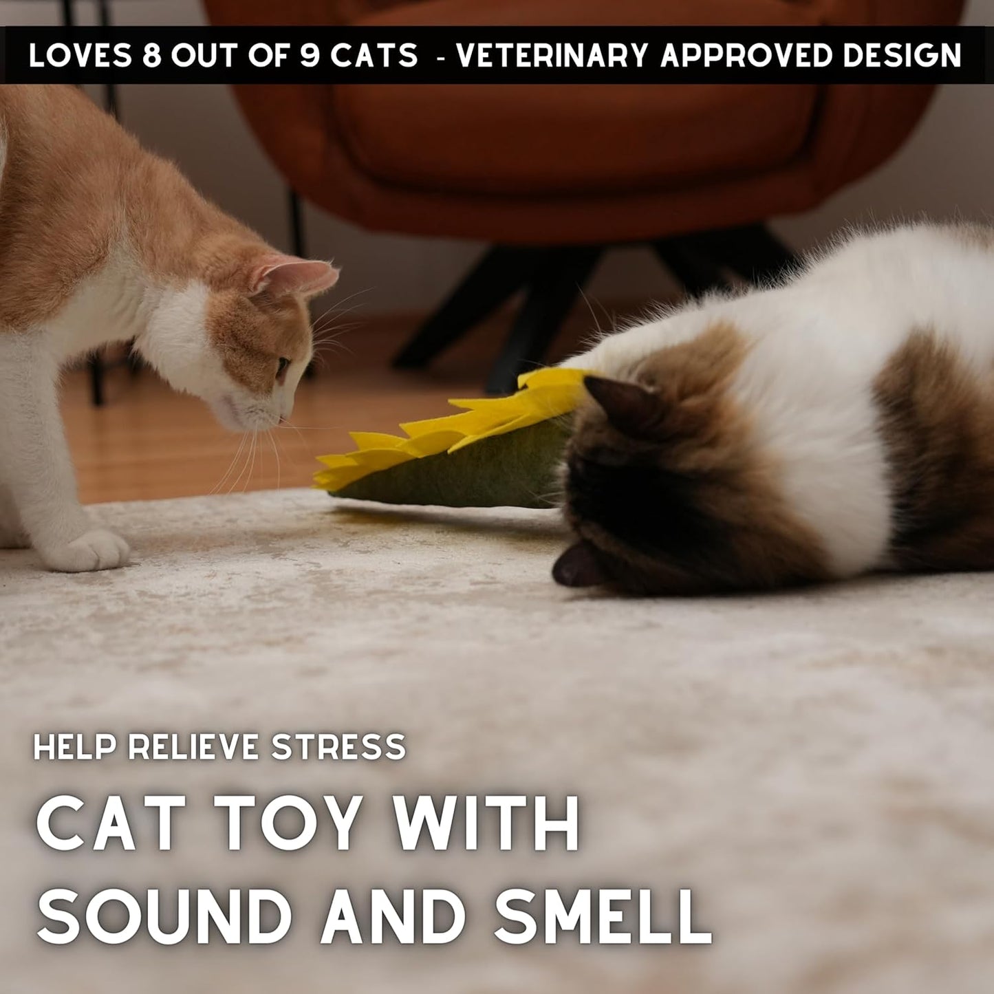 Large Cat Toy Dino - Catnip Matatabi Silvervine Filled Help Relief Stress Interactive Indoor Cat Kicker (Green)