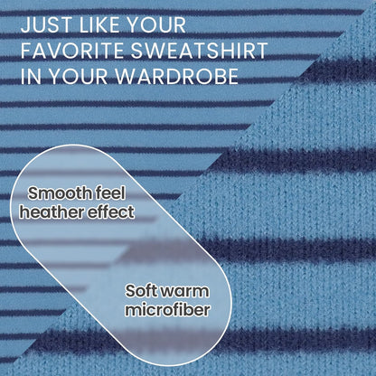 ROZKITCH Striped Dog Sweater,Cute Pet Shirt Stretchy Comfort Fit for Doberman, Rottweiler, Great Dane etc All-Day Wear BlueStripe 4XL