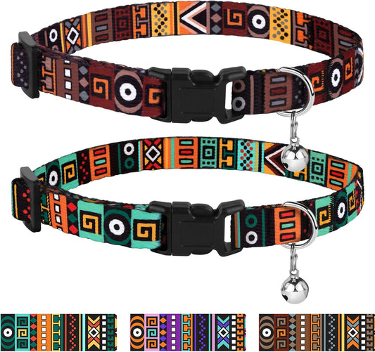 CollarDirect Cat Collar Breakaway with Removable Bell Set of 2 PCS