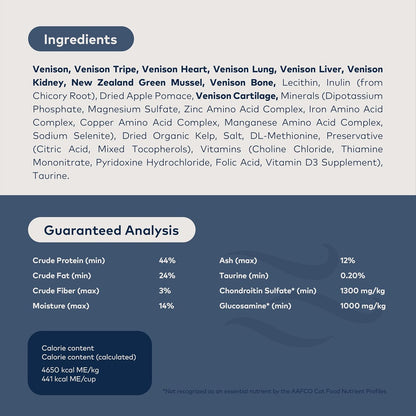 ZIWI Peak Air-Dried Cat Food – Venison - All Natural, High Protein, Grain Free, Limited Ingredient w/ Superfoods (14oz)