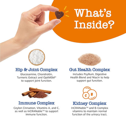 Zesty Paws Senior Dog Multivitamin Treats - Glucosamine for Dogs + Digestive Enzymes & Probiotics - Grain Free Dog Vitamins and Supplements for Skin & Coat + Immune Health Chicken - Advanced - 90ct