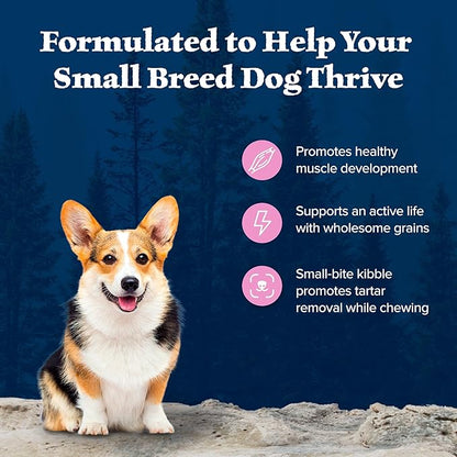 Blue Buffalo Wilderness Adult Small Breed Dry Dog Food Real Chicken with Natural Ingredients