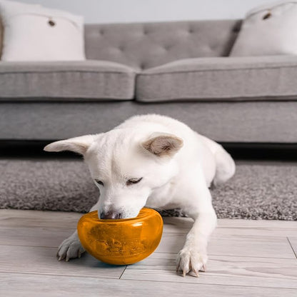 Outward Hound Large Snoop Interactive Treat Dispensing Dog Toy, Puzzle Ball Slow Feeder for Medium to Large Dogs, Mint-Scented for Mental Stimulation & Boredom Relief, BPA-Free, 5-Inch, Orange