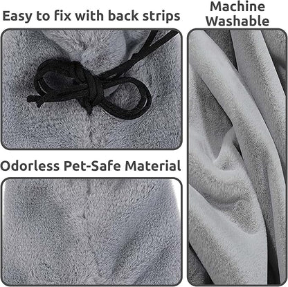 SIMENA Bird Blanket for Cage, Corner Fleece Bed for Birds, Cozy Bird Warmer, Parrot House for Cage, Cuddle Nest Hanging Toy for Lovebirds Parakeet (Large)