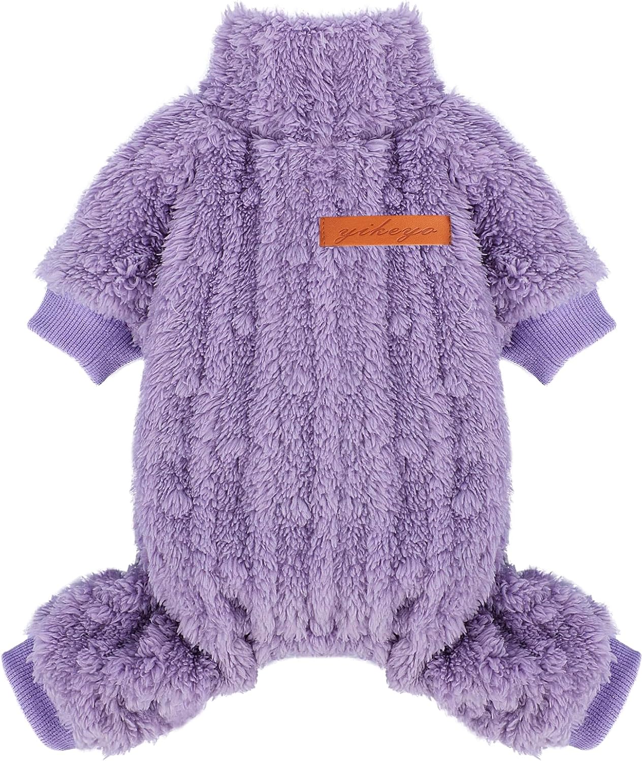 Dog Sweater for Small Dogs, XXS Dog Sweaters Turtleneck Doggie Pajamas Jumpsuits, Small Doggy Clothes Girl Boy, Cold Weather Puppy Onesie Outfits Yorkie Chihuahua Apparel, Purple,M