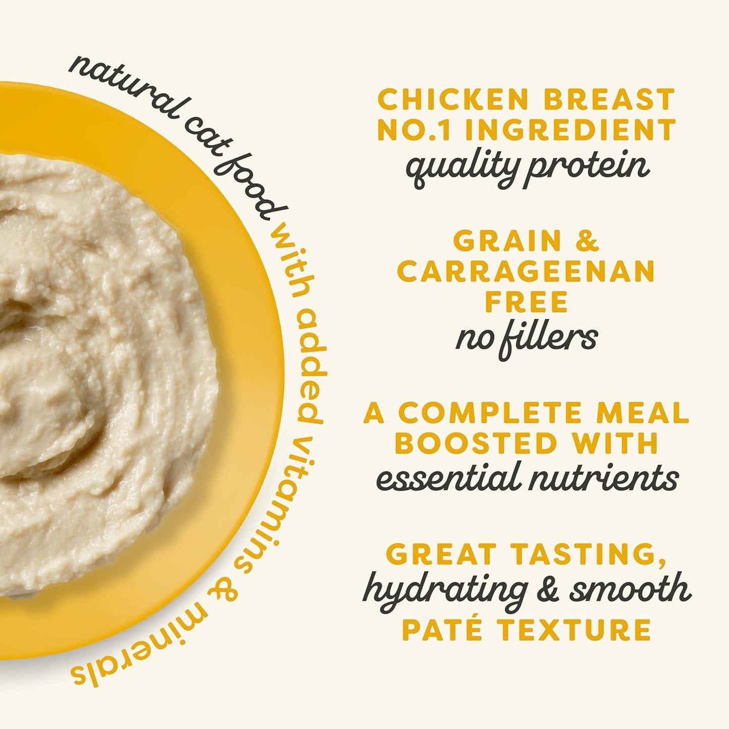 Applaws Vitality Wet Cat Food Paté, Natural Cat Food with Added Vitamins & Minerals, Grain-Free, Carrageenan Free, Chicken Breast Recipe (24 Count, 5.5oz Cans)