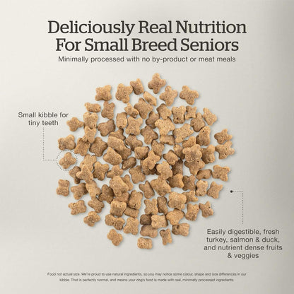 Now Fresh Grain-Free Small Breed Senior Dry Dog Food with Turkey, Salmon & Duck, Premium Kibble Made with Real Meat & Fish, Chicken-Free, Added Glucosamine & Chondroitin for Healthy Joints, 12 lb Bag