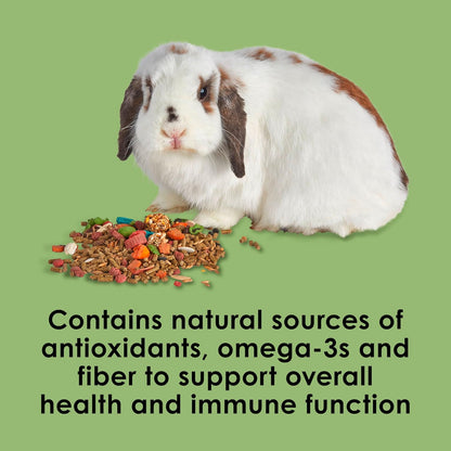 Kaytee Fiesta Rabbit Food, Nutritious and Fun Blend, Supports Dental Health and Digestion, 3.5 pounds