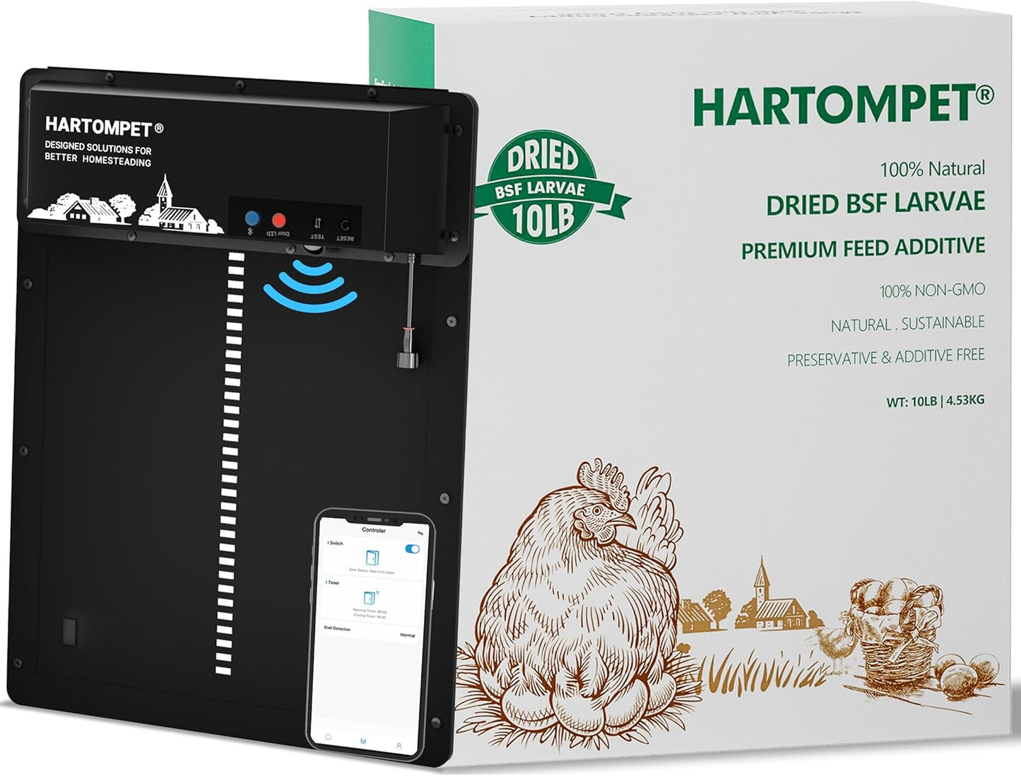 Dried Black Soldier Fly Larvae for Chickens - Non-GMO Poultry Feed Supplement, 85X More Calcium Than Mealworms,High-Protein Treats for Chickens, Hens, Ducks 10LB