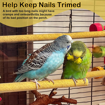 S&X 18-Pack Large Perch Covers for Parakeets, Lovebirds, Parrotlets, Finches, Canaries, Sand Perch Covers, 3/4" Diameter X 9" Long