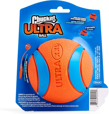 Chuckit! Ultra Ball Dog Toy - Size XXL - For Dogs 100+ lbs - Made from Durable Rubber - Super Bouncy - Floats in Water - 4-inch Diameter - Pack of 1