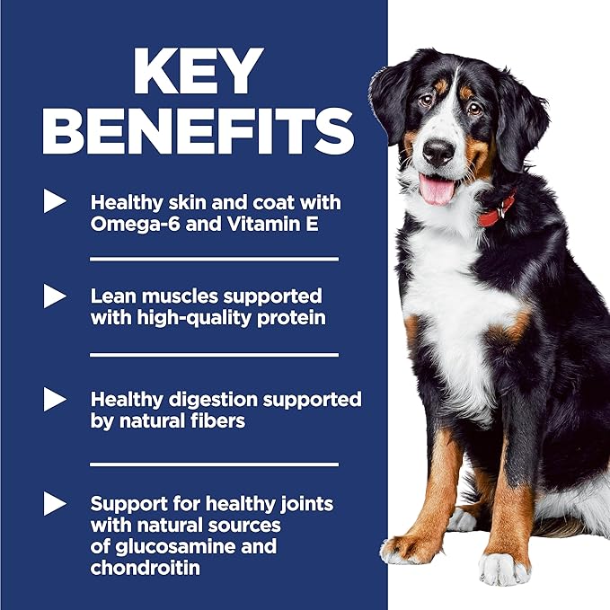 Hill's Science Diet Large Breed Adult Dry Dog Food 1-5, Quality Protein for Joint Support & Lean Muscles, Chicken & Barley, 35 lb. Bag