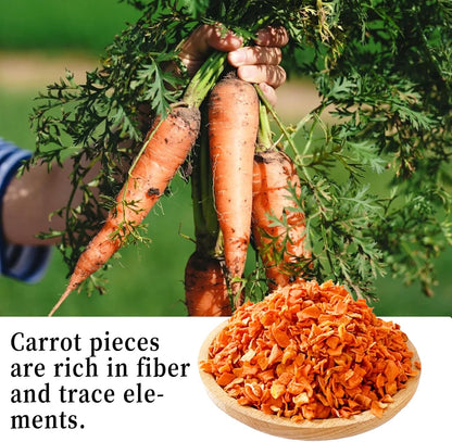 Hamiledyi Rabbit Treats Small Pets Chew Toys Bunnies Guinea Pigs Hamsters Chinchillas Rodents Dried Natural Mix Container Feeding Foraging Treats (13.8OZ)