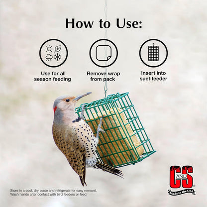 C&S High Energy Suet Treat, 11.75 Ounce, 8 Pack